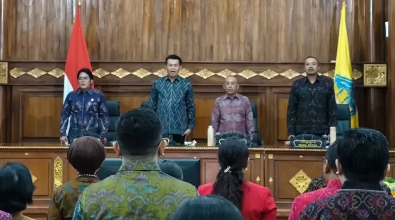 DPRD Provinsi Bali menggelar Rapat Paripurna ke-3 Masa Persidangan I Tahun Sidang 2025–2026 di Kantor Gubernur Bali, Senin 8 September 2025.