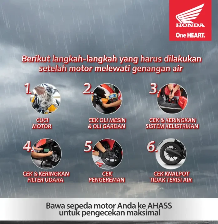 Musim hujan dengan curah tinggi menimbulkan banjir di berbagai wilayah. Kondisi ini sering kali memaksa pengendara melewati genangan air