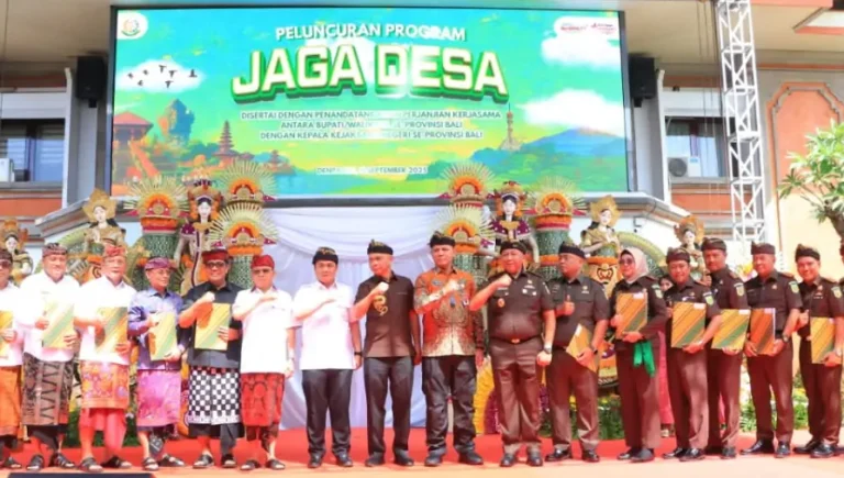 Provinsi Bali resmi meluncurkan Program Jaga Desa, sebuah inisiatif kolaboratif antara Kemendes PDTT bersama Kejaksaan Agung RI