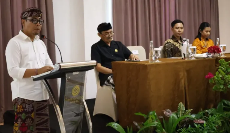 Tim Verifikator Pusat penilaian Kabupaten Kota Sehat (KKS) Tingkat Nasional menyampaikan hasil validasi Kota Denpasar pada Focus Group Discussion