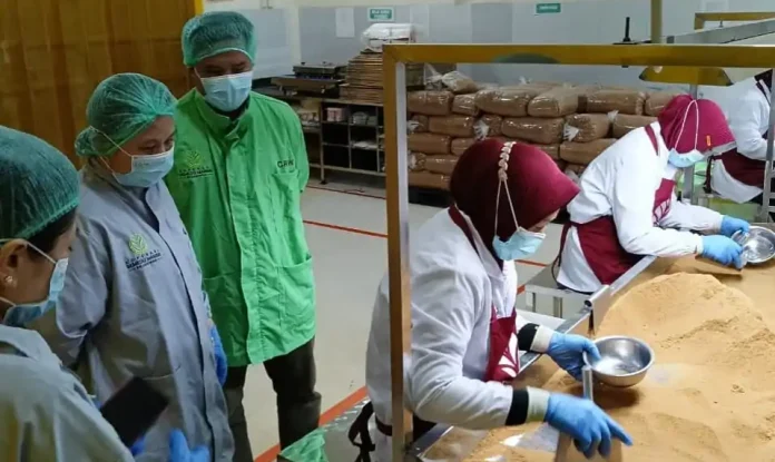 Kegiatan pengelolaan produk gula semut dari Desa Sejahtera Astra Semedo, Banyumas, Jawa Tengah.