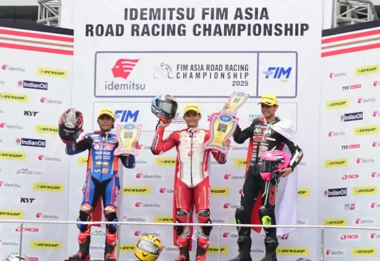 Tiga pebalap andalan Astra Honda Racing Team sukses menorehkan hasil gemilang pada seri kelima Asia Road Racing Championship (ARRC) 2025