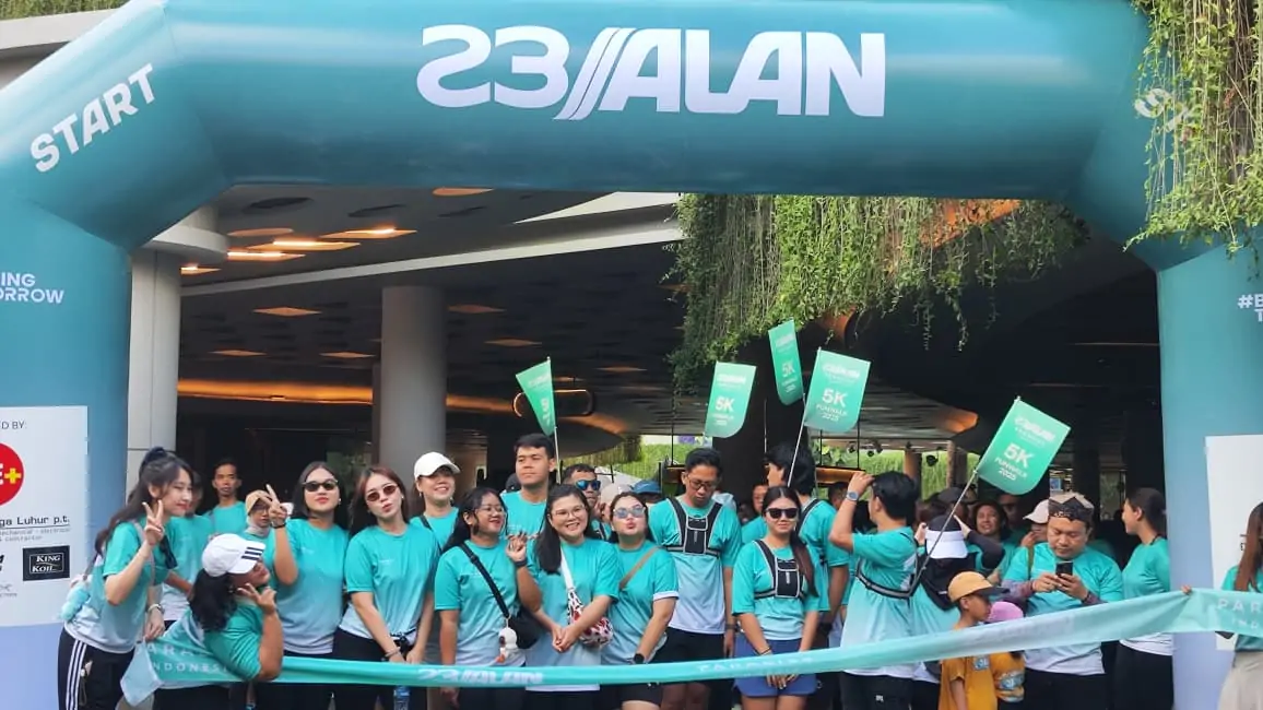 Kegiatan Fun Run Paradise Indonesia di Beachwalk, Badung, Minggu (19/10/2025)