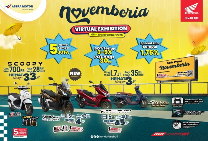 Astra Motor Bali Tawarkan Program VE Novemberia dengan Paket Hemat untuk Konsumen Sepanjang November