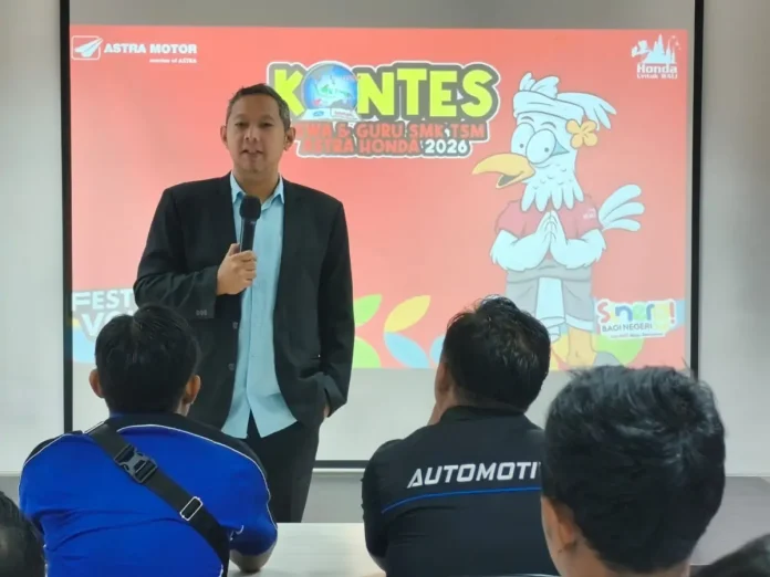 Astra Motor Bali menyelenggarakan Festival Vokasi Satu Hati (FeVoSH) 2026 untuk menguji kompetensi guru dan siswa SMK Mitra Binaan Astra Honda, sekaligus menyiapkan SDM unggul yang siap menghadapi perkembangan industri.