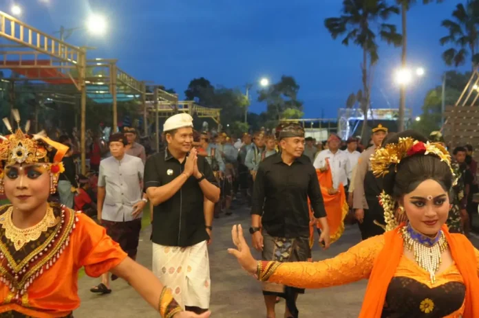 Bupati Jembrana I Made Kembang Hartawan menegaskan komitmen pemerintah daerah dalam menjaga dan mengembangkan seni Jegog sebagai identitas budaya yang diwariskan lintas generasi.