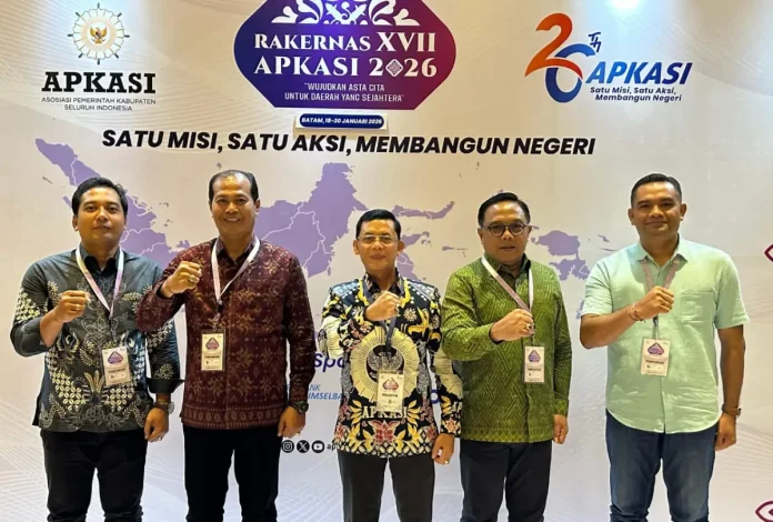 Asosiasi Pemerintah Kabupaten Seluruh Indonesia (APKASI) menyelenggarakan Rapat Kerja Nasional ke-17 Tahun 2026 yang berlangsung di Batam