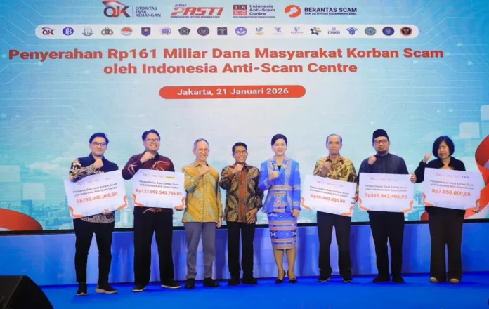 IASC berhasil memulihkan Rp161 miliar dana korban penipuan digital sebagai bukti nyata perlindungan negara terhadap masyarakat.