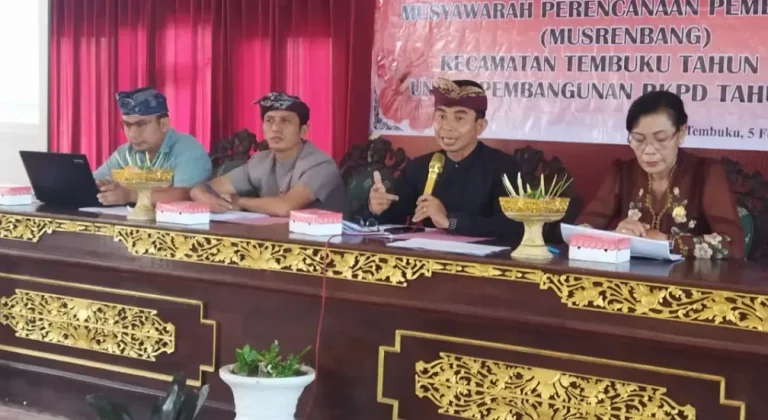 Kecamatan Tembuku menggelar Musrenbang tingkat kecamatan dalam rangka penyusunan Rencana Kerja Pemerintah Daerah (RKPD) Tahun 2027