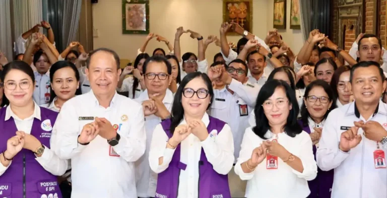 Ketua Tim Pembina Posyandu Kabupaten Tabanan, Rai Wahyuni Sanjaya, membuka kegiatan Advokasi dan Koordinasi Pengelolaan Posyandu berbasis enam Standar Pelayanan Minimal (SPM) bidang kesehatan tahun 2026.
