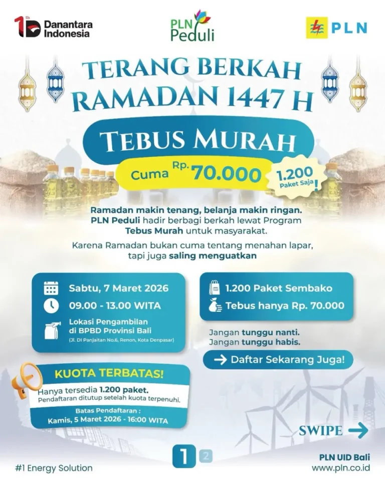 Terang Berkah Ramadan, PLN berbagi dalam program Tebus Murah.