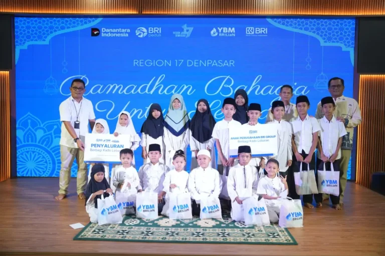 Momentum Ramadhan, BRI Region 17 Denpasar Berbagi Kebahagiaan dengan Anak Yatim