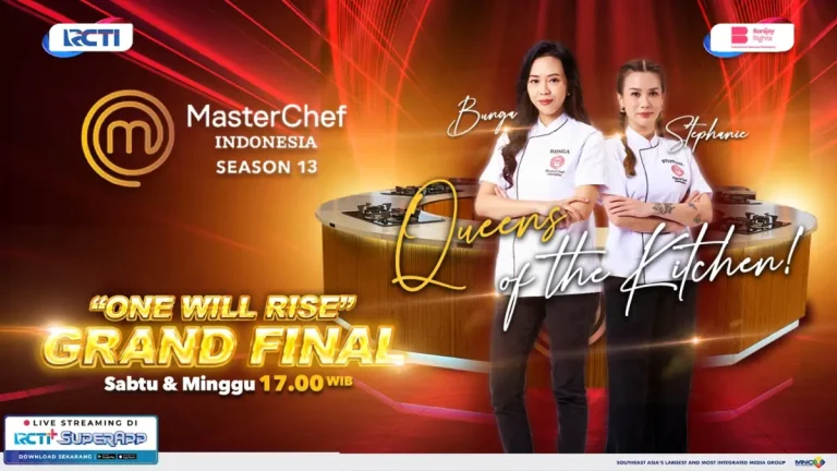 Grand Final MasterChef Indonesia mempertemukan dua ibu rumah tangga, Bunga dari Malang dan Stephani dari Pontianak, yang bersaing memperebutkan gelar juara melalui berbagai tantangan memasak di RCTI.
