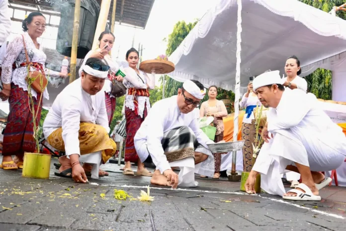 Pemkot Denpasar Gelar Tawur Agung Tilem Kesanga di Kawasan Catus Pata Patung Catur Muka