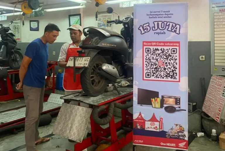 AHASS Siaga Plus Astra Motor Bali memberikan pengalaman layanan lengkap dan nyaman, sambil mengajak konsumen mengikuti survei dengan hadiah total Rp15 juta untuk mendengar langsung masukan mereka.