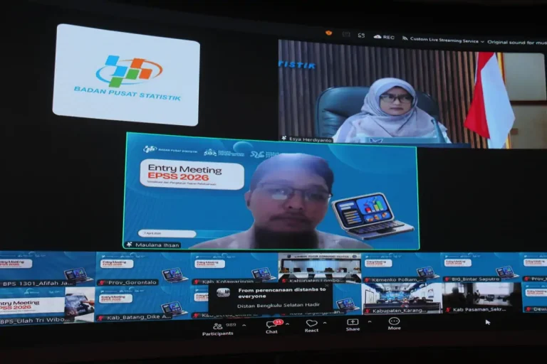 Kominfosanti Buleleng mengikuti pelaksanaan EPSS 2026 secara virtual sebagai bagian dari upaya peningkatan kualitas statistik sektoral di daerah.