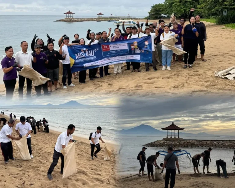 AMSI Bali menggelar aksi bersih Pantai Sanur di Denpasar pada Selasa, 28 April 2026 dalam rangka memperingati HUT ke-9 sebagai bentuk kepedulian terhadap lingkungan pesisir yang berkelanjutan.
