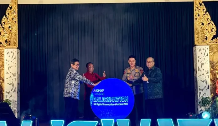 Gubernur Bali Wayan Koster secara resmi membuka Bali Digital Innovation Festival 2026 yang digelar di Hotel Prime Plaza, Denpasar, Selasa 28 April 2026.