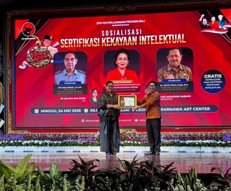 DPD PDI Perjuangan Bali Kuatkan Perlindungan Karya dan Inovasi melalui Sosialisasi Sertifikasi Hak Kekayaan Intelektual