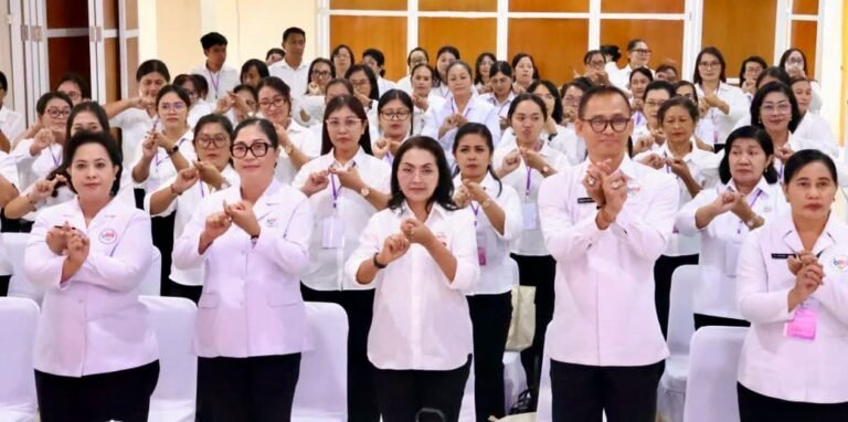 Ketua Tim Pembina Posyandu Kabupaten Tabanan, Rai Wahyuni Sanjaya, menghadiri Pembukaan Bina Posyandu Angkatan VI Tahun 2026 yang berlangsung di UPTD Balai Pelatihan Kesehatan Provinsi Bali, Kesiman, Denpasar, Selasa 2 Juni 2026.