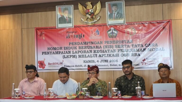 Pemerintah Kabupaten Bangli terus berupaya meningkatkan kualitas pelayanan investasi sekaligus mendorong pelaku usaha menjalankan aktivitas bisnis secara legal dan tertib administrasi.
