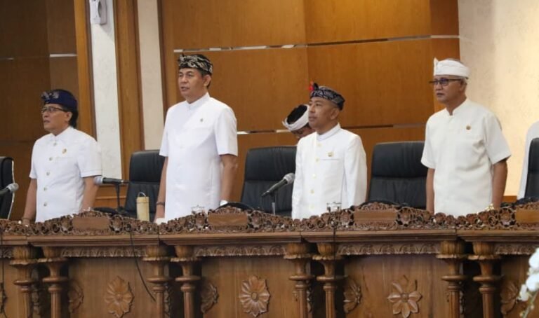 DPRD Provinsi Bali menggelar Rapat Paripurna ke-44 Masa Persidangan III Tahun Sidang 2025–2026 di Ruang Sidang Utama DPRD Bali, Selasa 14 Juli 2026.