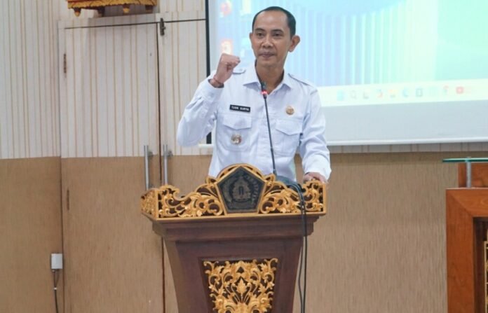 Pelaksanaan Seminar Warisan Budaya Tak Benda (WBTB) Kabupaten Klungkung Tahun 2026 yang dibuka oleh Wakil Bupati Klungkung, Tjokorda Gde Surya Putra mewakili Bupati Klungkung, di Ruang Rapat Praja Mandala, Kantor Bupati Klungkung, Rabu 5 AGustus 2026.