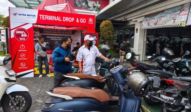Astra Motor Center Denpasar Hadirkan Drop & Go, Servis Motor Honda Tak Perlu Menunggu Lama