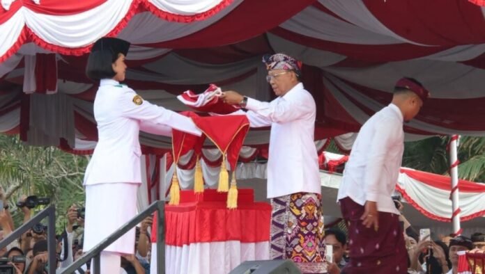 Lapangan Niti Mandala Renon, Denpasar, menjadi pusat peringatan HUT ke-81 Kemerdekaan Republik Indonesia di Bali, Senin 17 Agustus 2026.