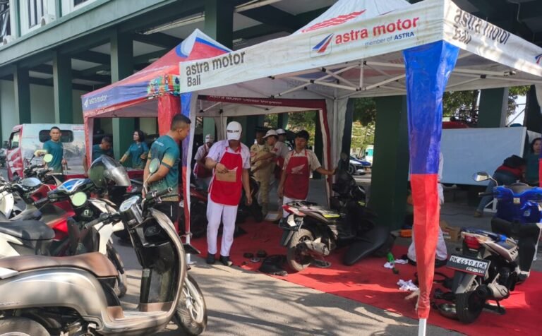 Astra Motor Bali bersama AHASS Rajawali Motor menggelar program Bengkel Siaga dan Service Kunjung di Gedung Korem, Jalan Sudirman, Denpasar, Kamis 20 Agustus 2026.