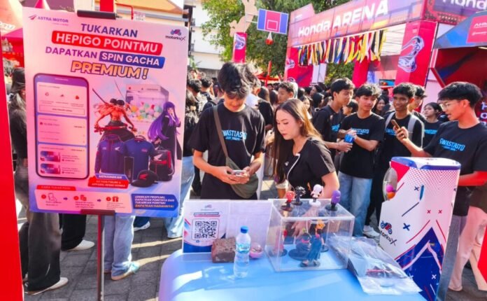Astra Motor Bali menghadirkan aplikasi Motorku X di kompetisi basket pelajar melalui promo penukaran 10 Hepigo poin untuk bermain gacha dan mendapatkan hadiah menarik.