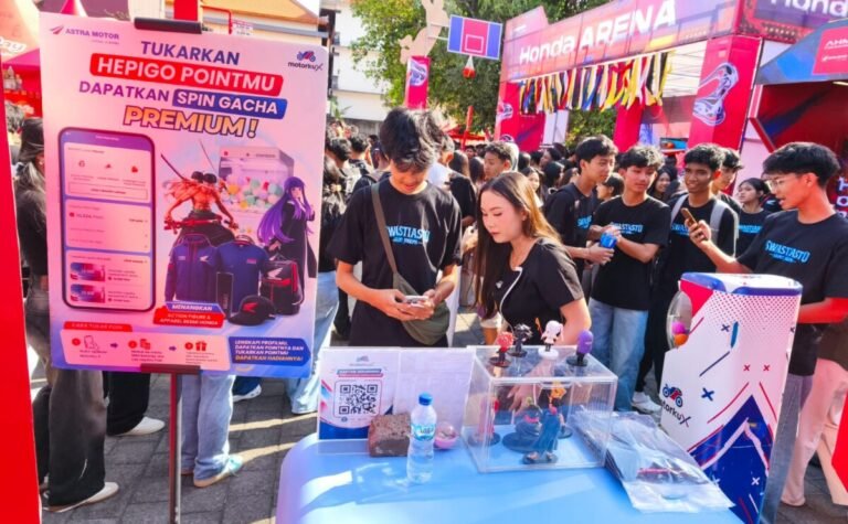 Astra Motor Bali menghadirkan aplikasi Motorku X di kompetisi basket pelajar melalui promo penukaran 10 Hepigo poin untuk bermain gacha dan mendapatkan hadiah menarik.