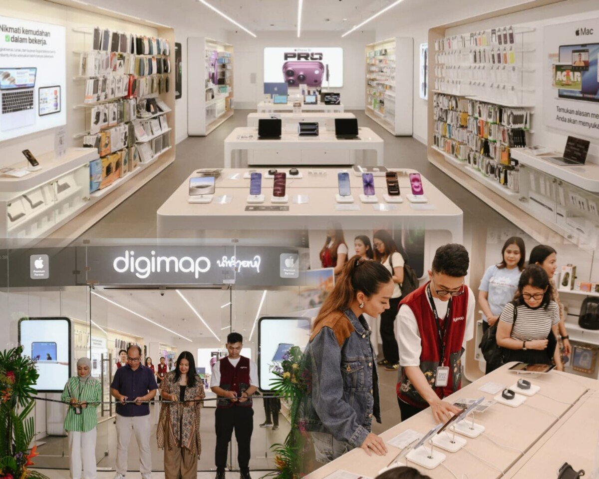 Digimap Beachwalk resmi dibuka kembali dengan konsep Apple Premium Partner yang menghadirkan layanan penjualan produk Apple dan Service Center terintegrasi di Bali. Digimap Beachwalk resmi dibuka kembali dengan konsep Apple Premium Partner yang menghadirkan layanan penjualan produk Apple dan Service Center terintegrasi di Bali.